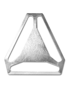 Cruzeta para suspensórios - Prata 40 mm