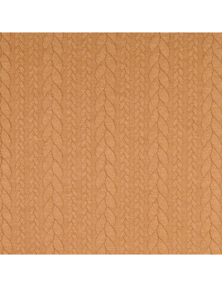 Tecido moletom trançado - Camel
