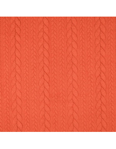 Tecido moletom trançado - Cobre