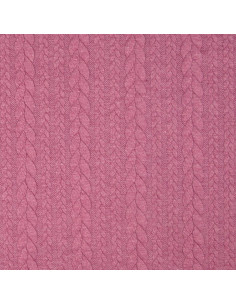 Tecido moletom trançado - Rosa velho escuro