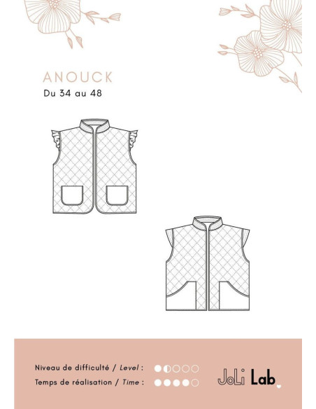 Padrão de colete Anouck - Joli Lab