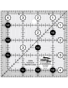 Régua quadrada de quilting 4.5" x 4.5" Creative Grids