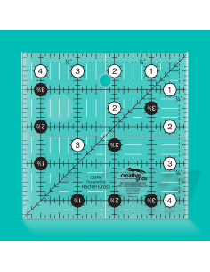 Régua quadrada de quilting 4.5" x 4.5" Creative Grids 2