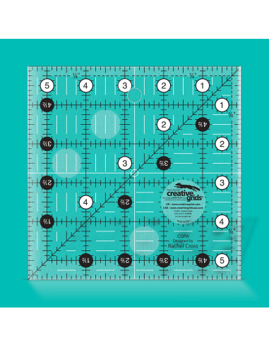 Régua quadrada de quilting 5.5" x 5.5" Creative Grids