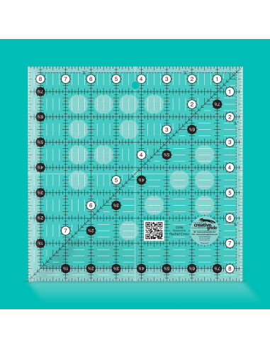 Régua quadrada de quilting 8.5" x 8.5" Creative Grids