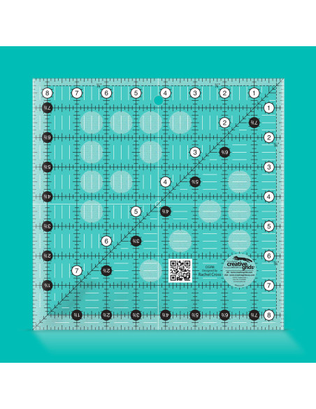 Régua quadrada de quilting 8.5" x 8.5" Creative Grids