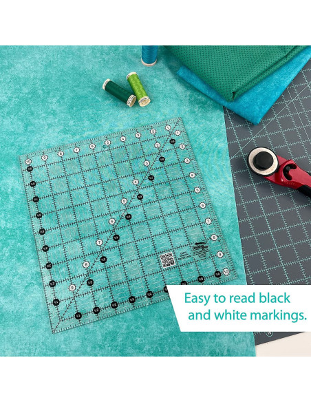 Régua quadrada de quilting 10.5" x 10.5" Creative Grids