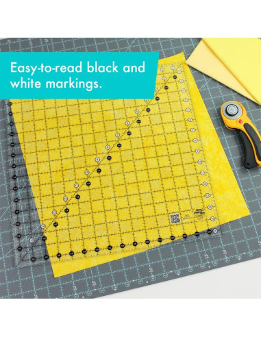 Régua quadrada de quilting 16.5" x 16.5" Creative Grids
