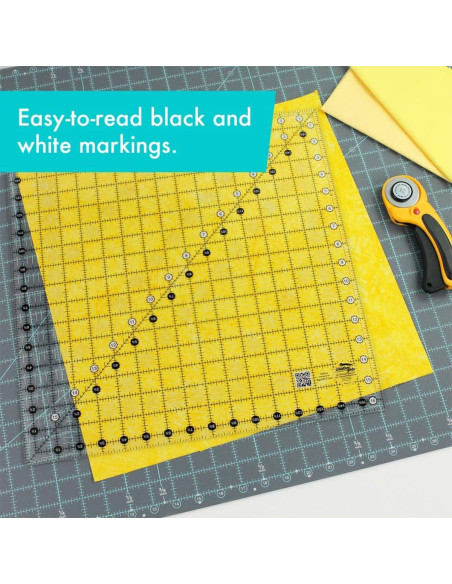 Régua quadrada de quilting 16.5" x 16.5" Creative Grids