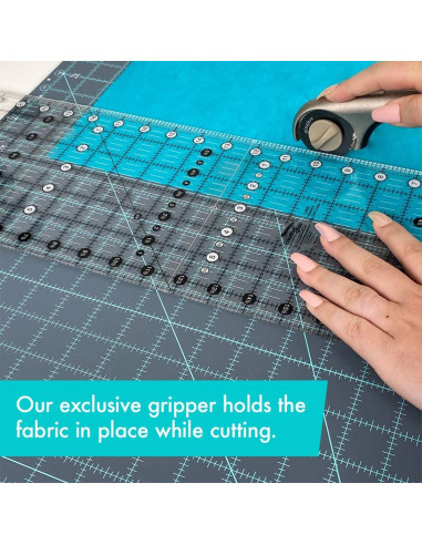 Régua retangular para quilting 6.5" x 24.5" Creative Grids