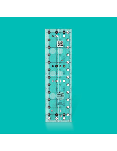Régua retangular para quilting 3.5" x 12.5" Creative Grids