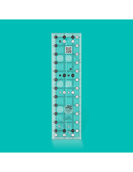 Régua retangular para quilting 3.5" x 12.5" Creative Grids