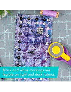 Régua retangular para quilting 4.5" x 8.5" Creative Grids 2