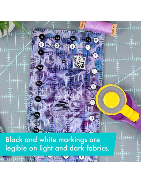 Régua retangular para quilting 4.5" x 8.5" Creative Grids