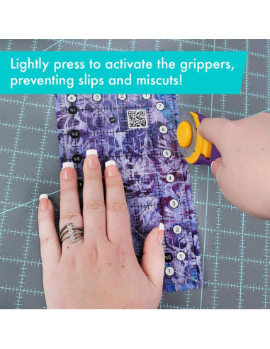 Régua retangular para quilting 4.5" x 8.5" Creative Grids