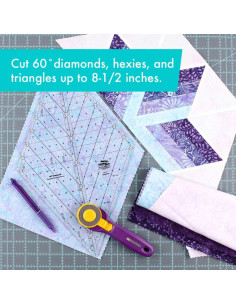 Régua de quilting Diamond 60° Creative Grids 2