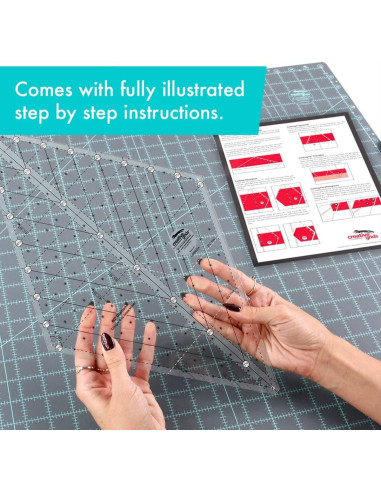 Régua de quilting Diamond 60° Creative Grids