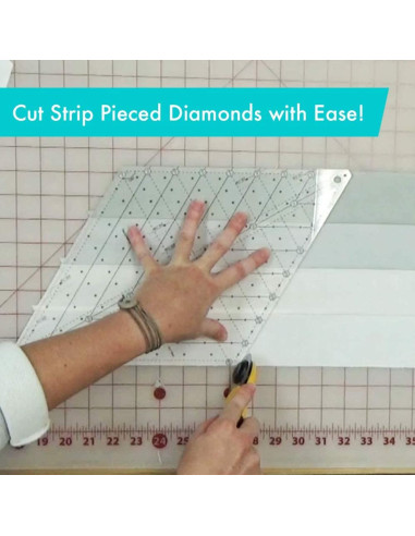 Régua de quilting Diamond 60° Creative Grids