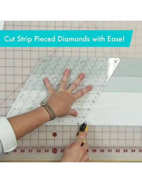 Régua de quilting Diamond 60° Creative Grids