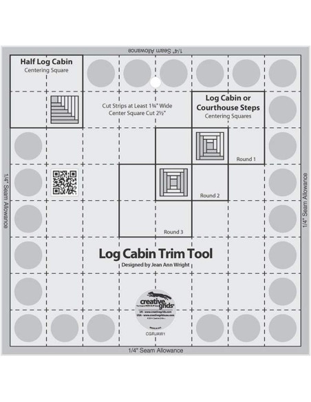 Ferramenta de Corte Log Cabin de 8" Creative Grids