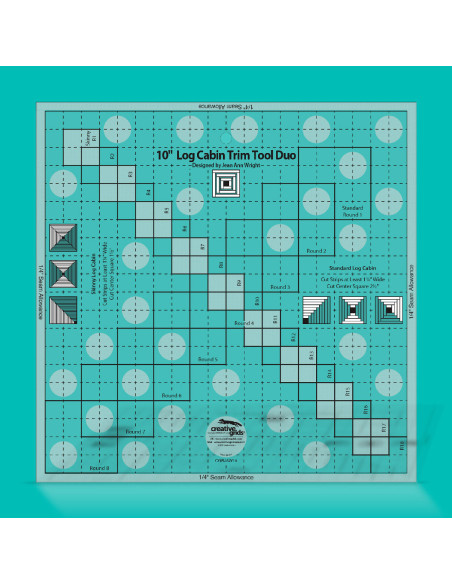 Regra Log Cabin Trim Tool Duo Creative Grids