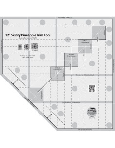 Regra 12" Skinny Pineapple Trim Tool Creative Grids