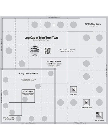 Regra Log Cabin Trim Tool Two Creative Grids
