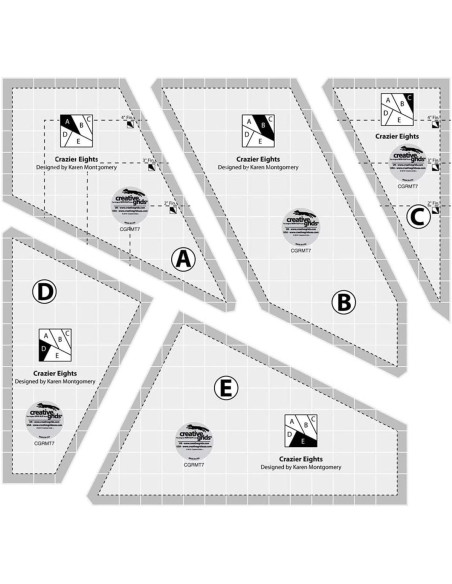 Conjunto de regras Crazy Eights Creative Grids