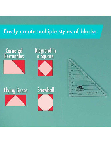 Régua Folded Corner Clipper Creative Grids