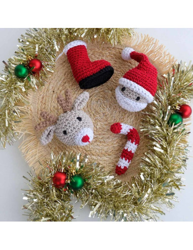 Kit de crochê - Decorações de Natal