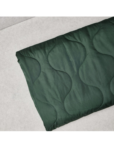 Tecido acolchoado repelente à água Wave - Verde garrafa