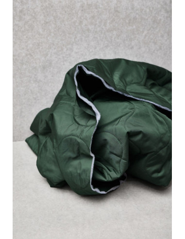 Tecido acolchoado repelente à água Wave - Verde garrafa