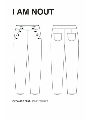 Padrão de calça Nout - I am patterns