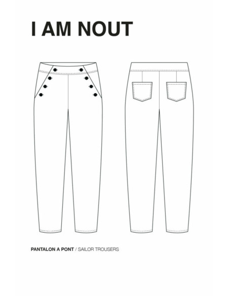 Padrão de calça Nout - I am patterns