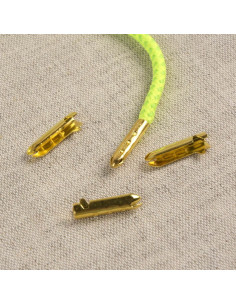 Pontas de metal para cordões e atacadores - Ouro
