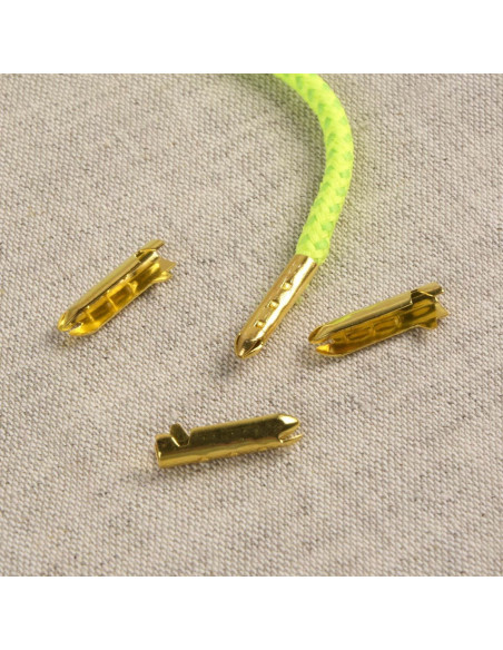Pontas de metal para cordões e atacadores - Ouro