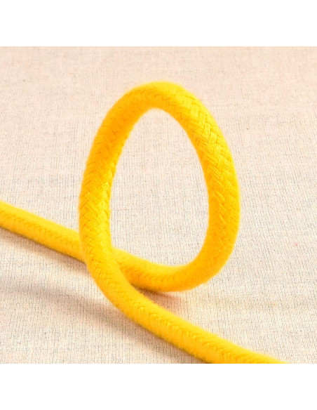 Cordão trançado - Amarelo ouro