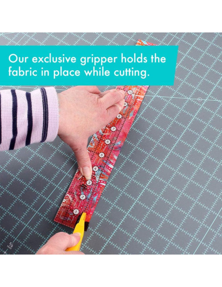 Régua retangular para quilting 1.5" x 12.5" Creative Grids