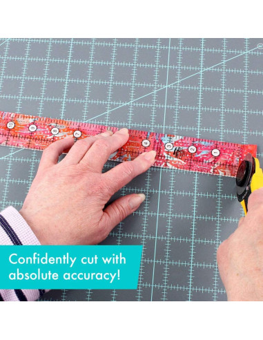 Régua retangular para quilting 1.5" x 12.5" Creative Grids