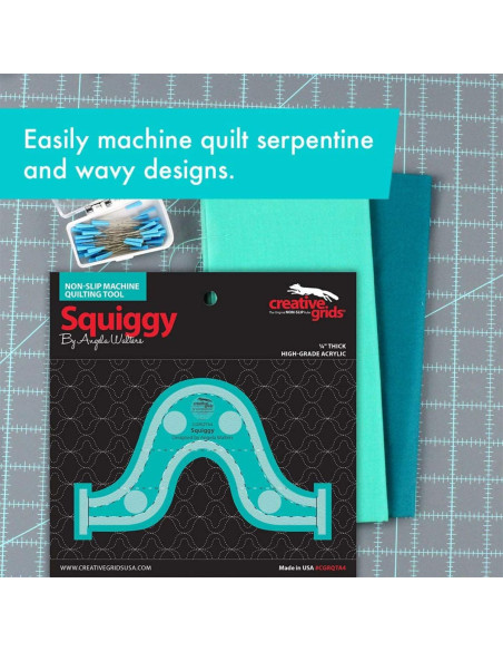 Ferramenta de Quilting à Máquina Squiggy Creative Grids