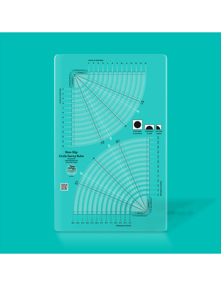 Régua Circle Savvy 11.75" x 18.5" Creative Grids