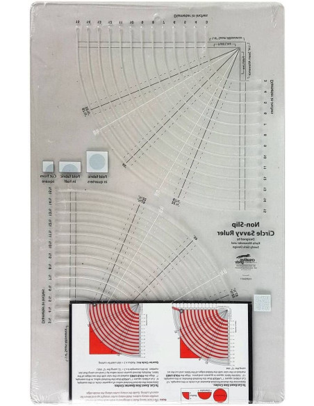Régua Circle Savvy 11.75" x 18.5" Creative Grids
