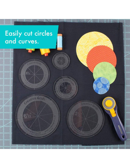 Conjunto de 5 réguas de círculos Creative Grids