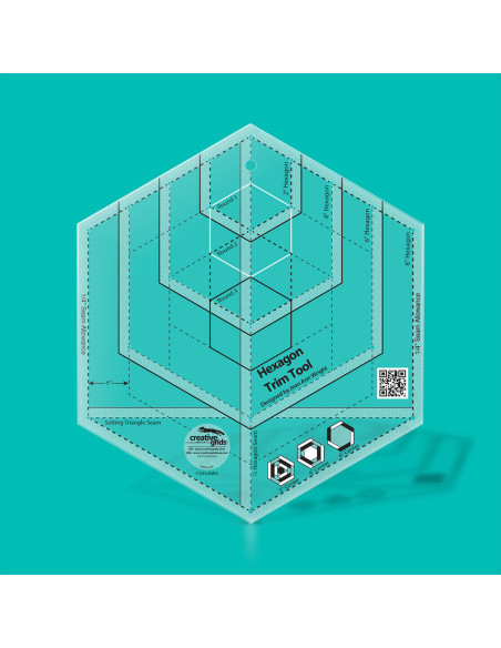 Regra hexágono Trim Tool Creative Grids