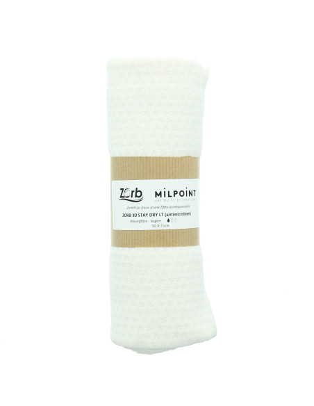 Cupão de tecido absorvente leve Zorb 3D Stay Dry antimicrobiano 50 x 75 cm - Natural