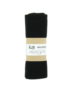Cupão de tecido absorvente leve Zorb 3D Stay Dry antimicrobiano 50 x 75 cm - Preto