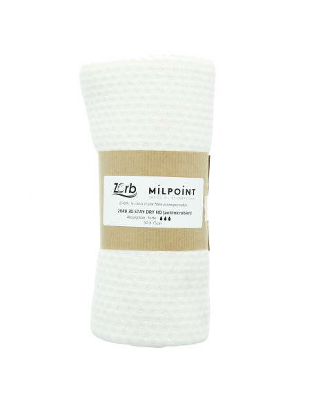Cupom de tecido altamente absorvente Zorb 3D Stay Dry antimicrobiano 50 x 75 cm - Natural