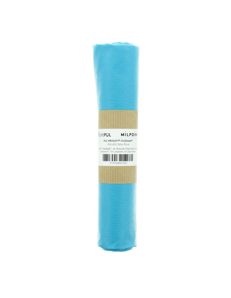 Retalho de tecido PUL impermeável 50 x 70 cm - Azul turquesa