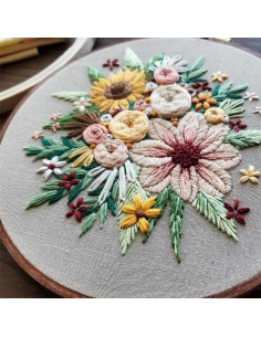 Kit de bordado - Colheita Floral