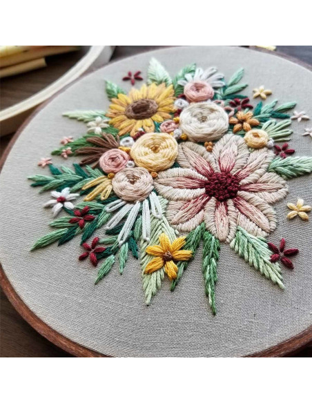 Kit de bordado - Colheita Floral